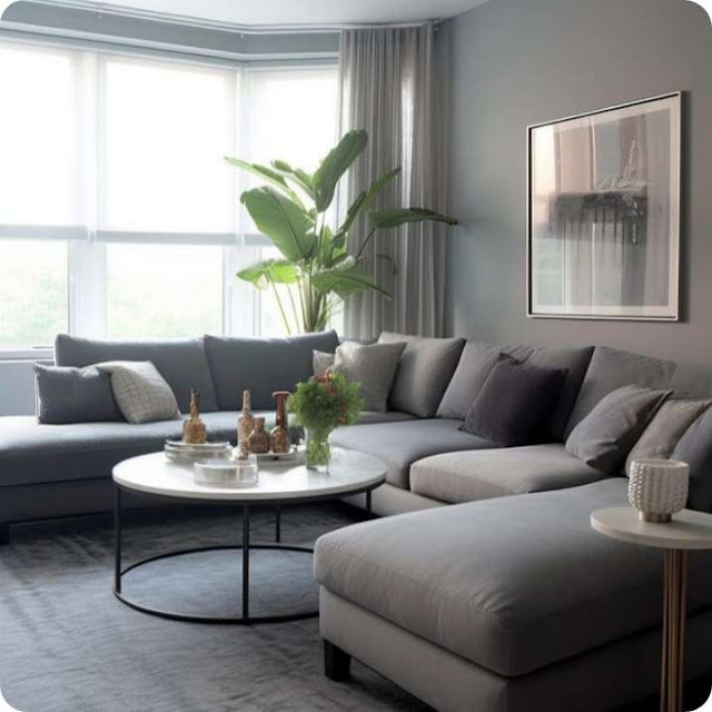 Living Room Minimalist Grey