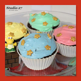 Super Mario Birthday Cupcakes