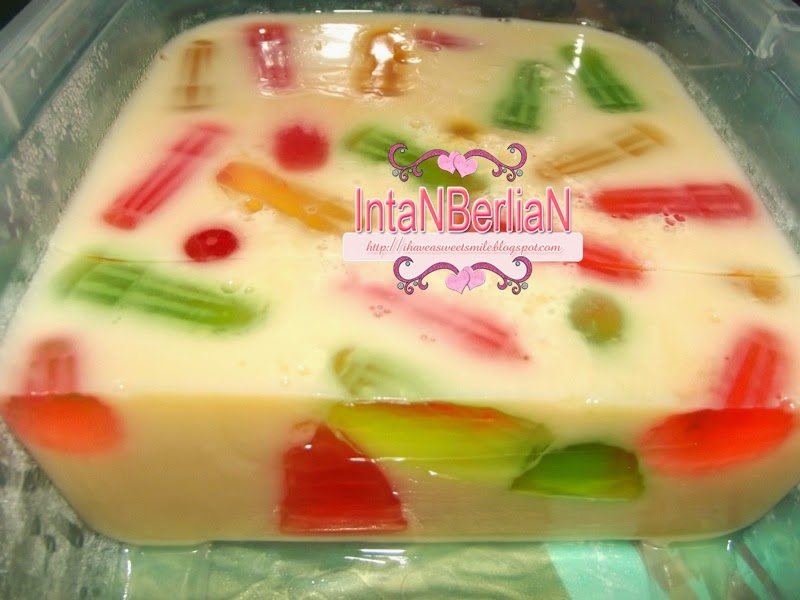 Puding sumi jeli berkuah — mobile