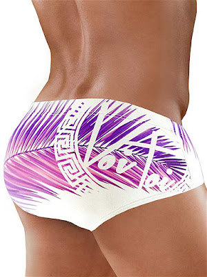 VoiToi Palms Brief Swimwear White Back Detail Cool4guys Online Store