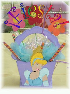 Cinderella centerpieces, children parties decoration