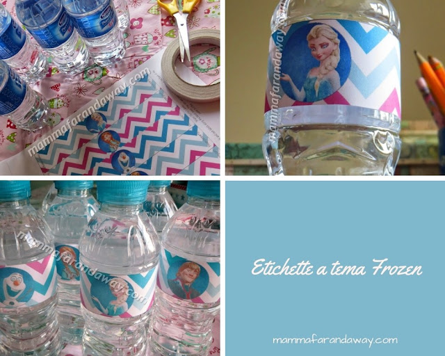 preparazione festa compleanno frozen