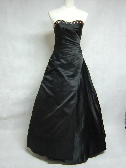 Floral Gothic Wedding  Dresses  Black  Strapless Handmade 