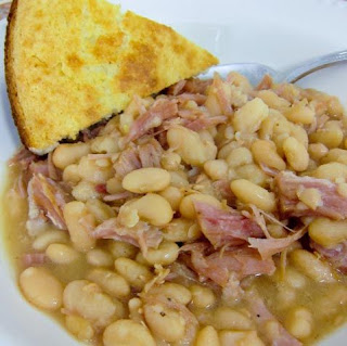 Slow Cooker Ham & White Beans