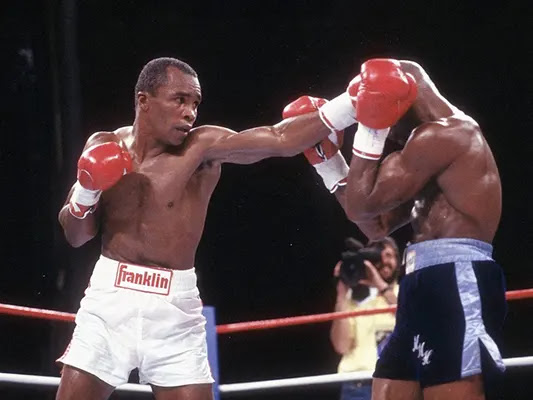 Sugar Ray Leonard Playing Boxing