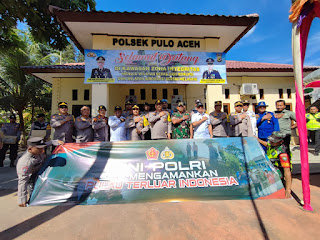 Personel Polri Bertugas di Pulo Aceh, Kapolda Beri Motivasi 