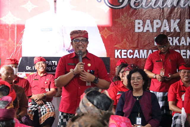   Ngantor di Desa Pitra, Bupati Sanjaya Komit Tangani Stunting dan Bangun Sektor Pertanian