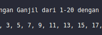 Mencetak Bilangan Ganjil dari Angka 1-20 dengan DoWhile C++