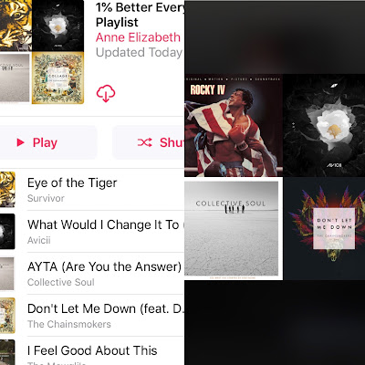 1% Better Everyday Playlist of the Week on Apple Music and Spotify