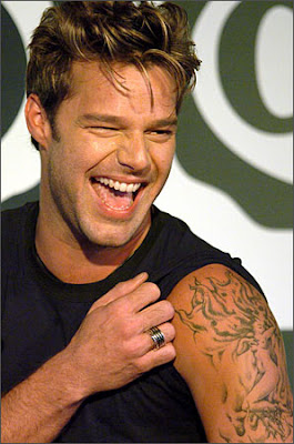 Ricky Martin Hand Tattoo Design