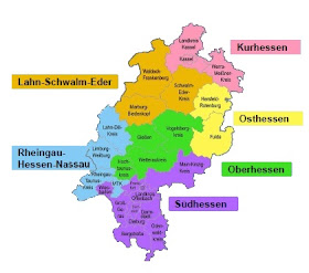 Climbing My Family Tree: Map of Hessen, Germany