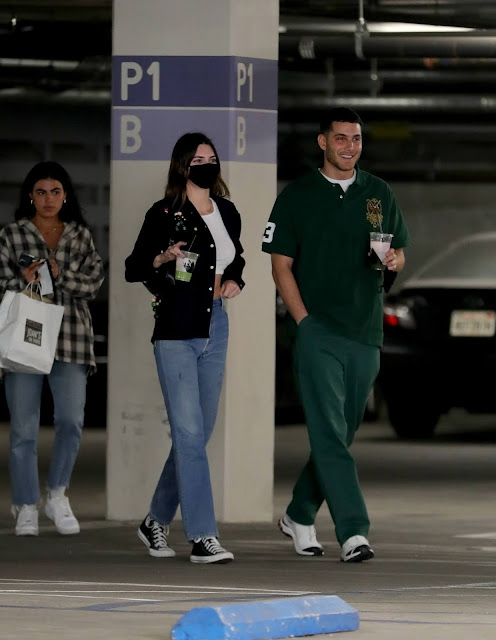 Kendall Jenner was seen stops by LACMA Museum with her friend Fai Khadra in Los Angeles