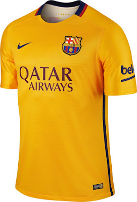 Kostum Tandang Barcelona