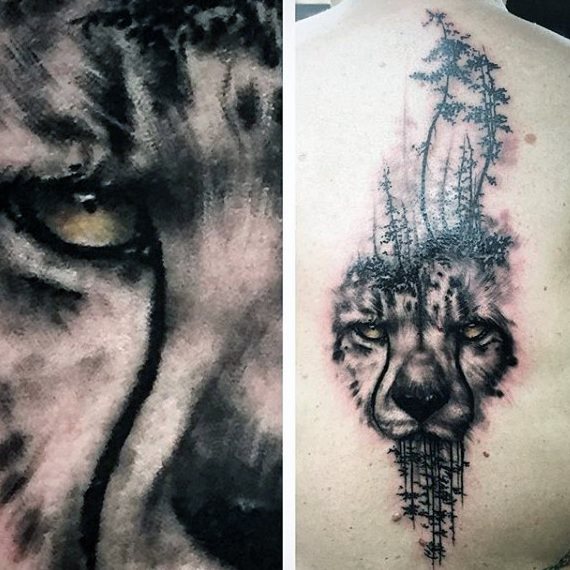 Tatuagem de Leopardo - 35 ideias masculinas