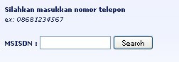 Silahkan masukan nomor hp gsm ke kotak yang tersedia seperti gambar ...