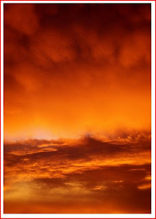 photograph orange sky at sunset