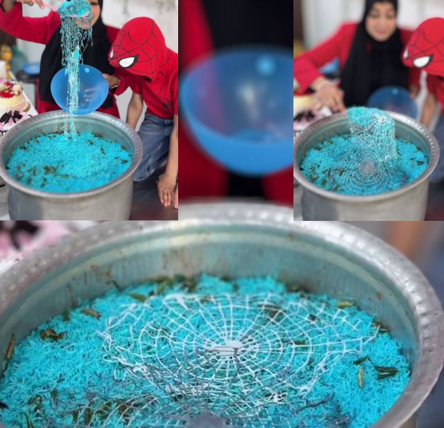 The woman surprised everyone by making Spider-Man Biryani, the video went viral