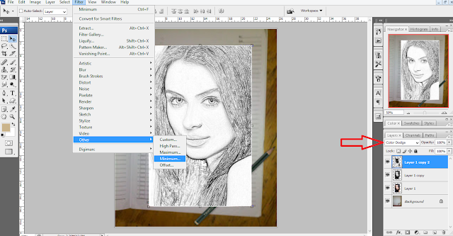 Mengubah Foto Menjadi Sketsa Pensil di Photoshop