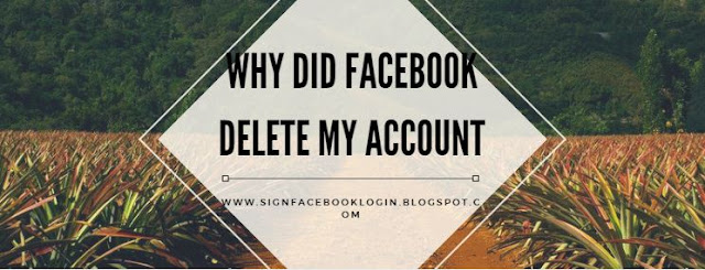 Why Did Facebook Delete My Account