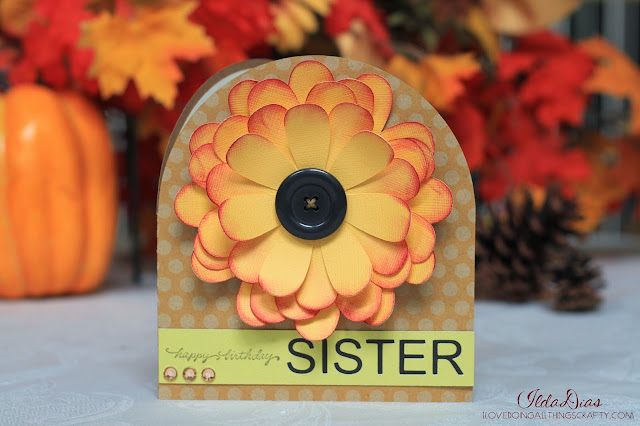 Fall Flower Birthday Card | SVGCuts File