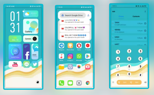 Blue OS Tema Oppo dan Realme UI Tembus Aplikasi dan Sistem