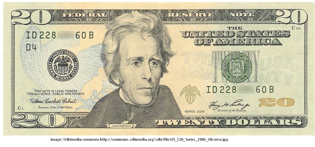 20 dollar bill back side. 20 dollar bill back side.