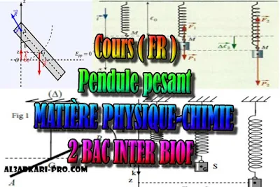 Cours (FR) Pendule pesant, 2 bac inter biof PDF, Physique chimie, 2 bac inter, sciences biof, PDF, BIOF, baccalauréat international maroc, baccalauréat international, BAC, 2 éme Bac, Exercices, Cours, devoirs, examen nationaux, exercice, filière, 2ème Baccalauréat, prof de soutien scolaire a domicile, cours gratuit, cours gratuit en ligne, cours particuliers, cours à domicile, soutien scolaire à domicile, les cours particuliers, cours de soutien, les cours de soutien, cours online, cour online.