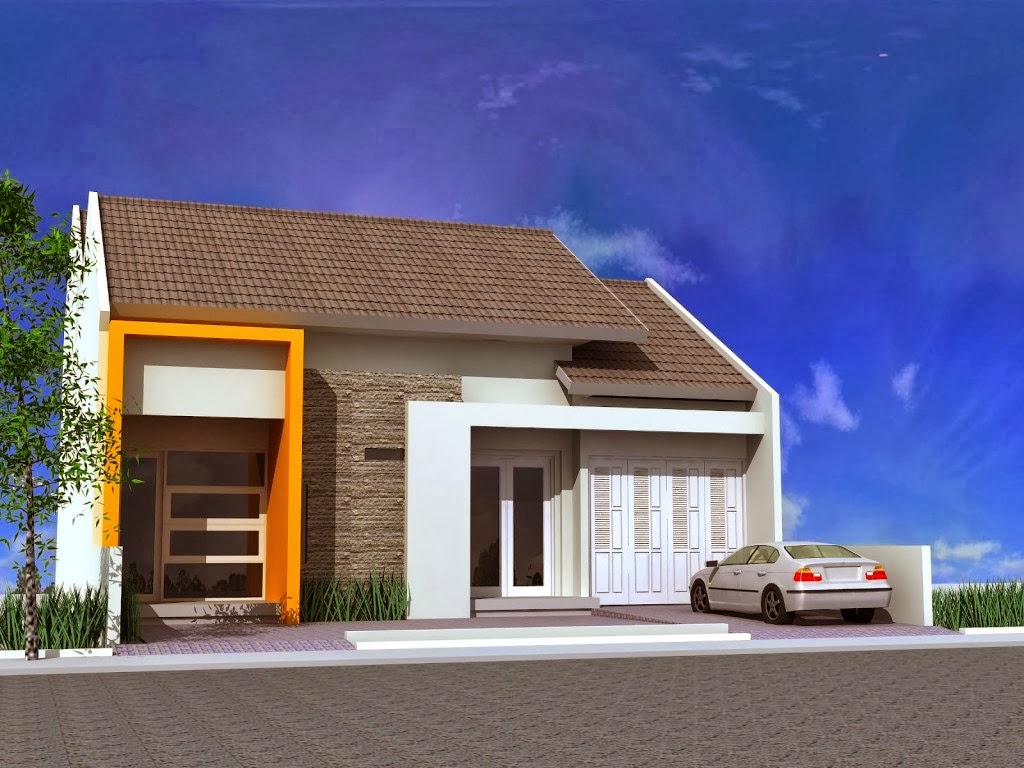 Contoh Desain Rumah Minimalis 1 Lantai Modern - Desain Denah Rumah 