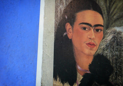 Self-portrait of Frida Kahlo at La Casa Azul