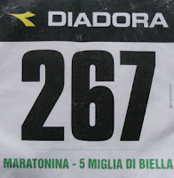 Pettorale maratonina Biella