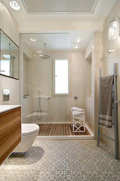 Desain Kamar Mandi Shower Minimalis Tanpa Bathub