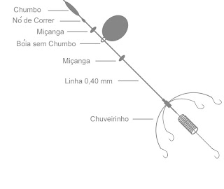 Montagem de equipamento para carpa cabeçuda