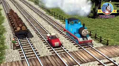 Visit Toby the train tram whistling woods logging station Winston Thomas the train engine friends