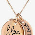 Sterling Silver “I Love You To The Moon and Back” Two Piece Pendant Necklace