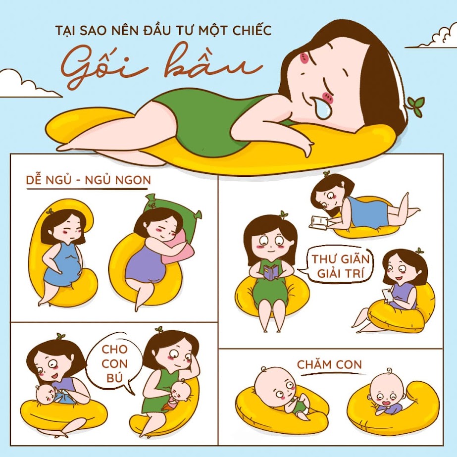 [A159] Chia sẻ địa chỉ mua gối dành cho bà bầu chính hãng