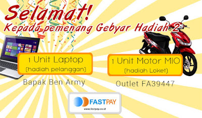 Pemenang Gebyar Fastpay 2