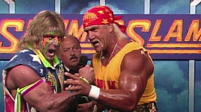 WWF SummerSlam 1991 Hulk Hogan Ultimate Warrior Interview Mene Gene Okerlund