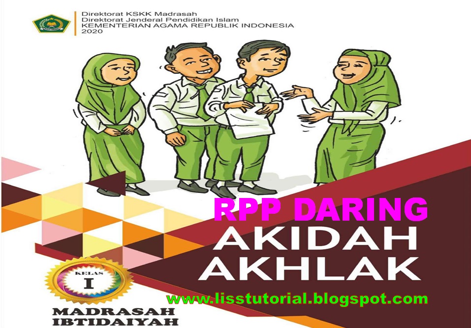 RPP Daring 1 lembar Akidah Akhlak Pelajaran 2 Semester 1