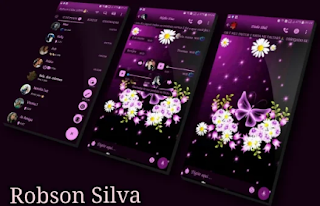 Purple Glow Theme For GBWhatsApp By Robson