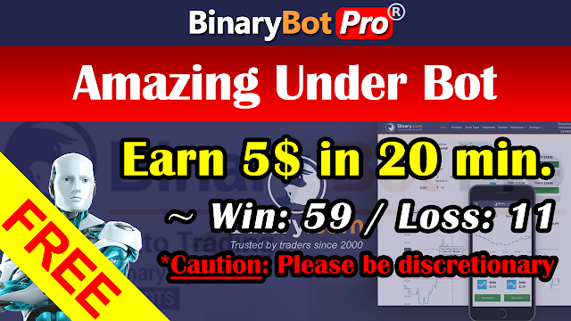 Amazing Under Bot | Binary Bot | Free Download
