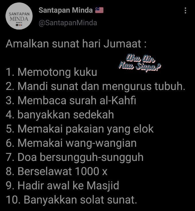 Amalan Sunat Hari Jumaat