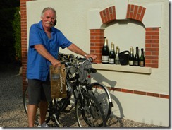 169 buying champagne after tasting in Epernay.