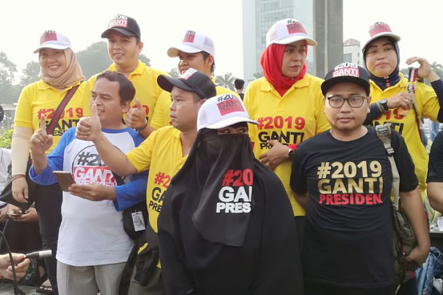 Survei: 61,1 Persen Publik Tak Setuju Gerakan #2019GantiPresiden