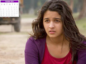 Alia Bhatt Calendar 2014