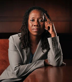 Ivo Knobloch's wife Sherrilyn Ifill posing for the picture