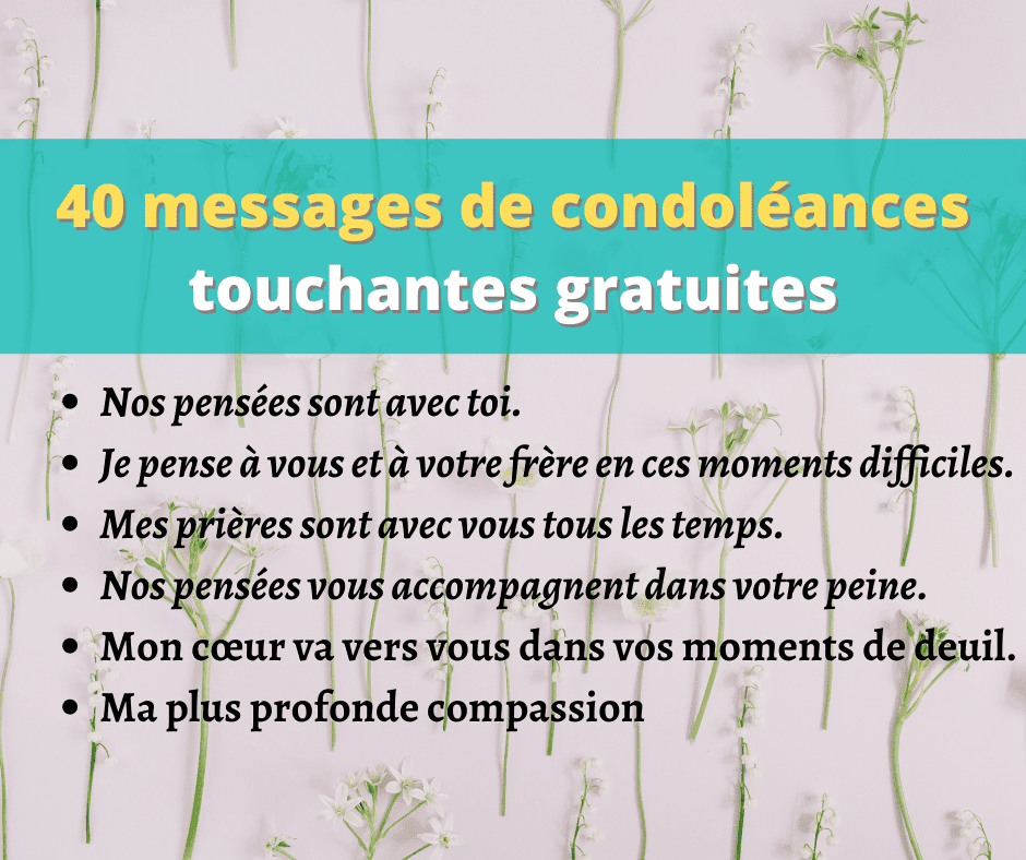 40 Messages De Condoleances Touchantes Gratuites