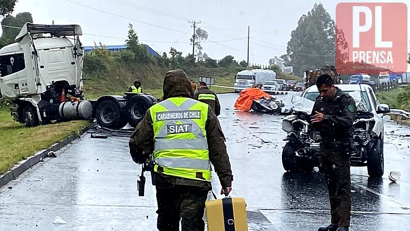 Chiloé: Fatal accidente en la Ruta 5 Sur