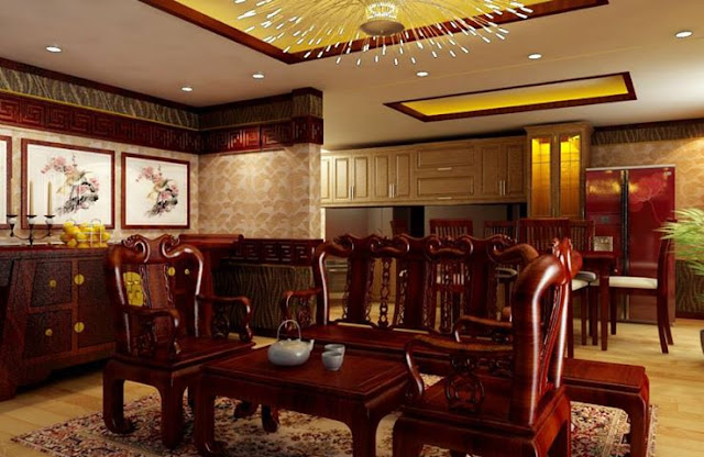 xu hướng của phong cách cổ điển trong nội thất phòng khách châu Á