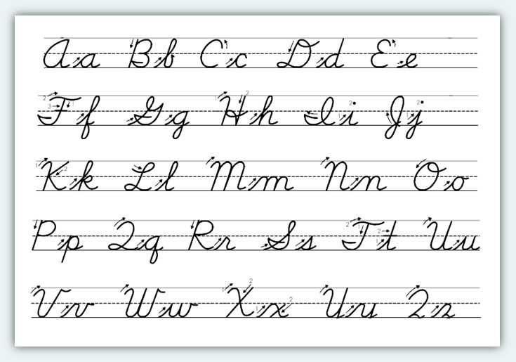 weng zaballa cursive handwriting practice sheets