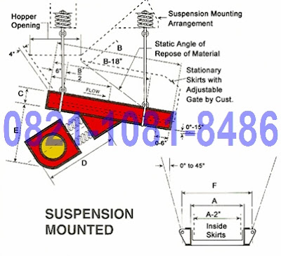 Jual Vibrating Feeder - Suspension Mounted